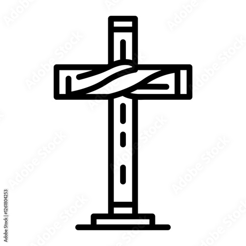 Processional Cross Vector Icon