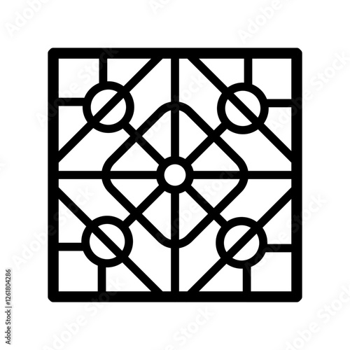 Stained Glass Vector Icon