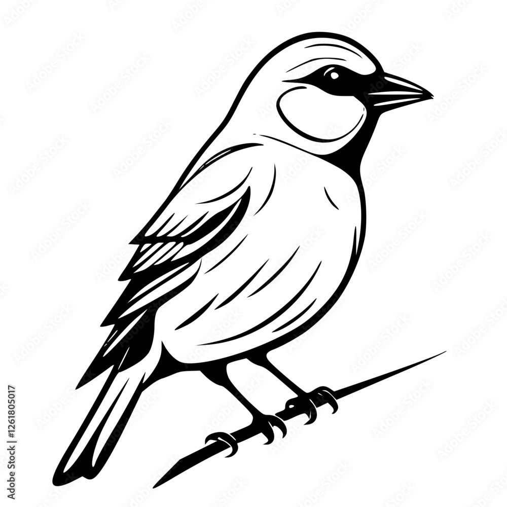 Fototapeta premium vector illustration of a bird