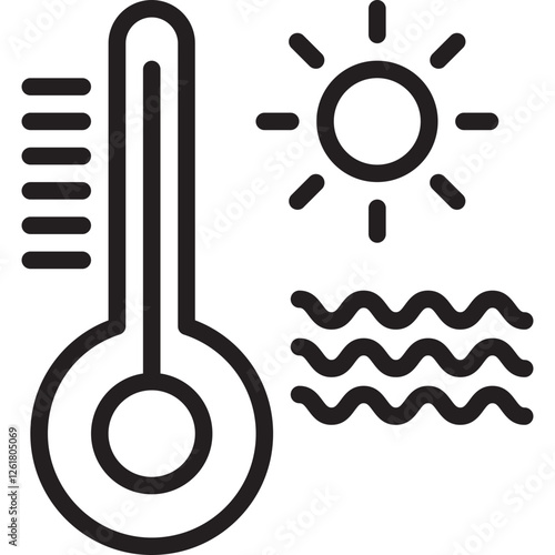 Heatwave Vector Icon