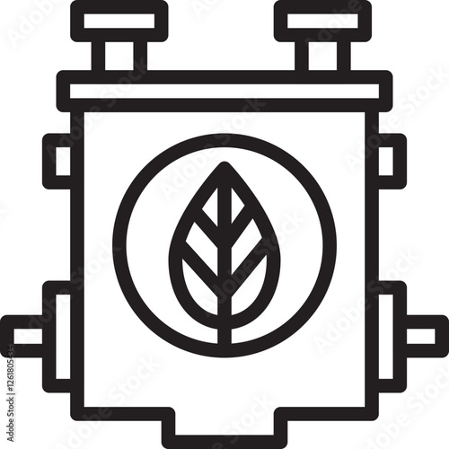 Biofuel Engine Vector Icon