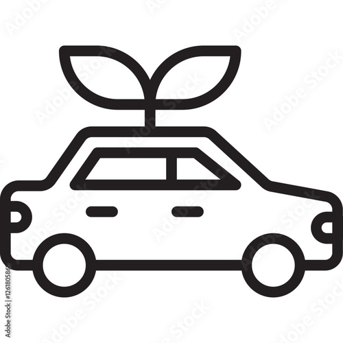 Green Carpool Vector Icon