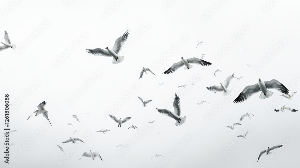 Obraz premium contrast white sky