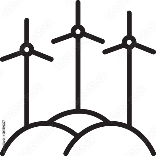 Wind Farm Vector Icon