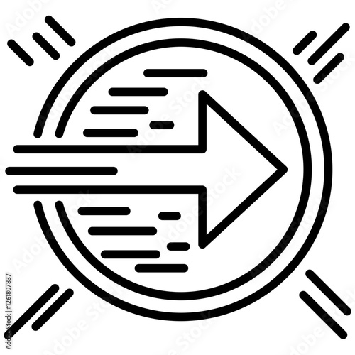 Speed Boost Vector Icon