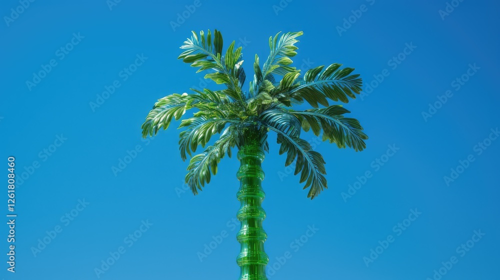 Fototapeta premium synthetic plastic palm tree