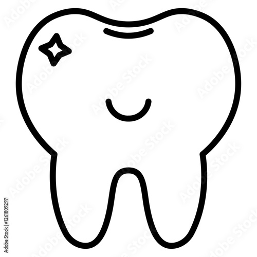 Baby Teeth Vector Icon