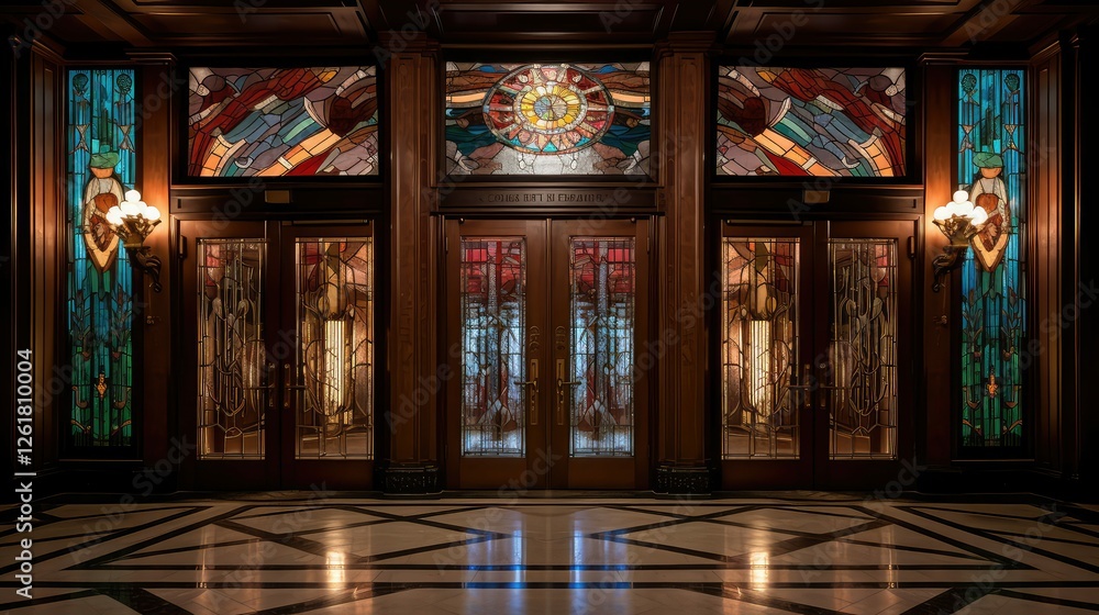 Obraz premium stained options doors