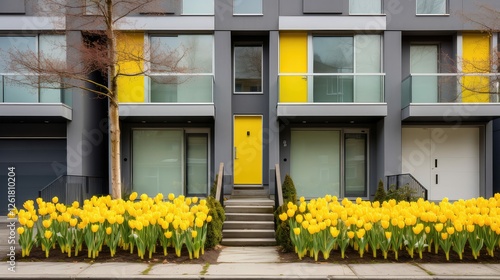 Wallpaper Mural yellow spring homes Torontodigital.ca