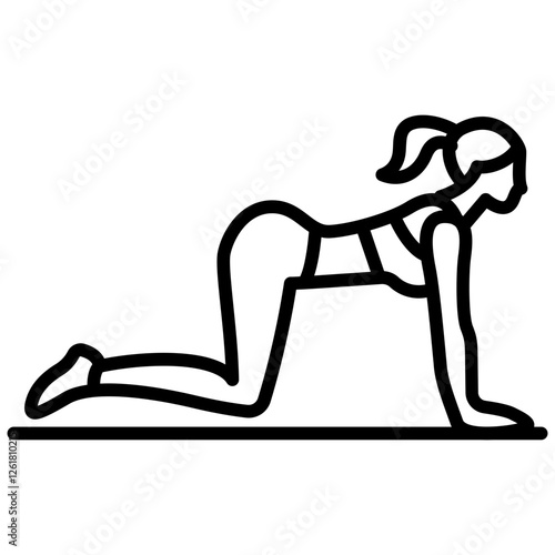 Glute Bridge Vector Icon