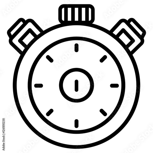 Fitness Timer Vector Icon
