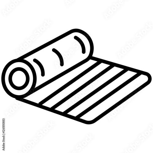 Training Mat Vector Icon