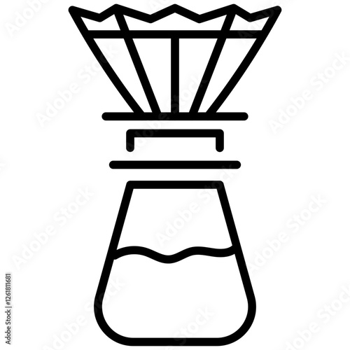 Coffee Pour Over Stand Vector Icon