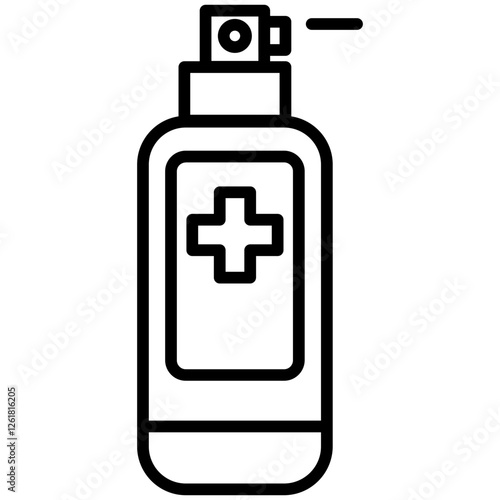 Antiseptic Spray Vector Icon