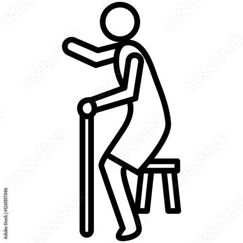 Geriatrics Vector Icon