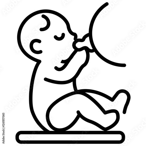 Lactation Vector Icon