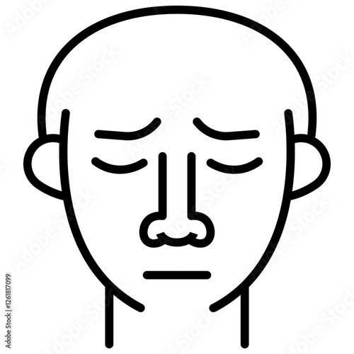 Nasal Congestion Vector Icon