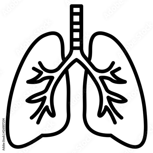 Pulmonary Care Vector Icon