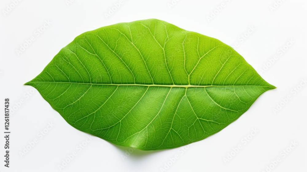 Obraz premium green leaf emoji