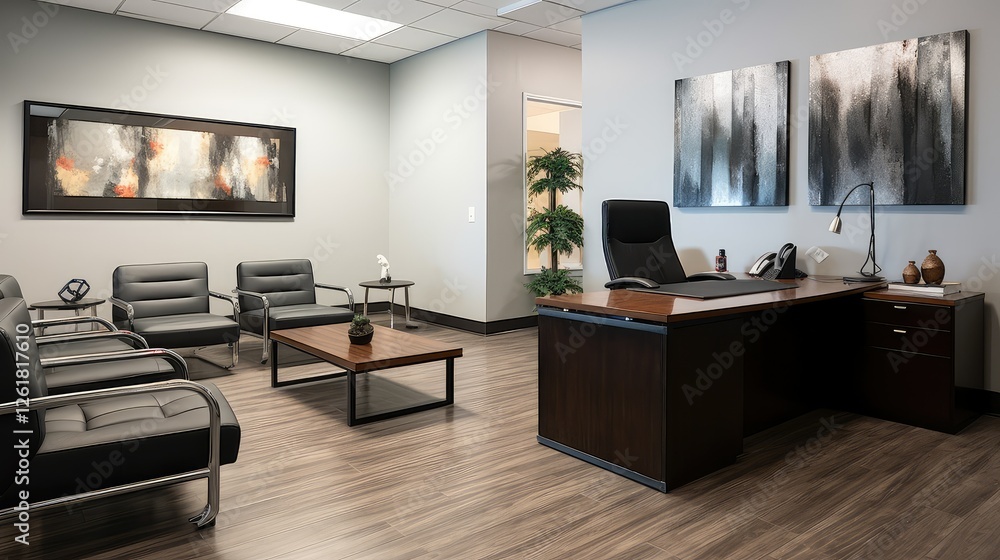 Fototapeta premium furniture financial advisor office