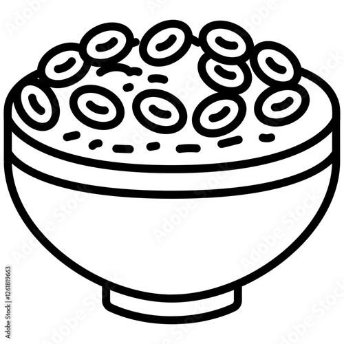 Red Beans and Rice Vector Icon