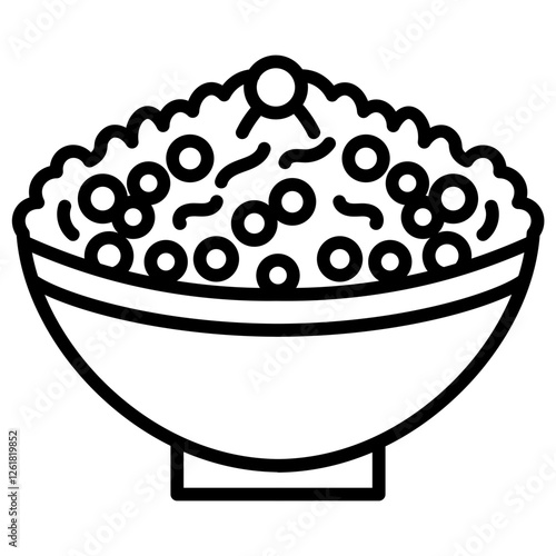 Tabbouleh Vector Icon