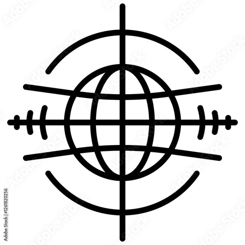 Gridlines Vector Icon