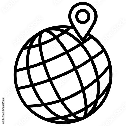 Latitude and Longitude Vector Icon