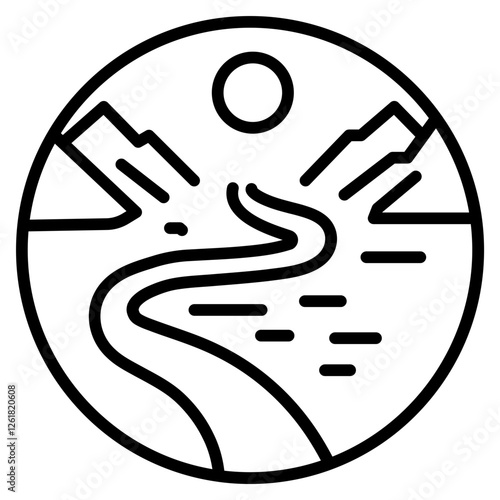 Shortcut Path Vector Icon