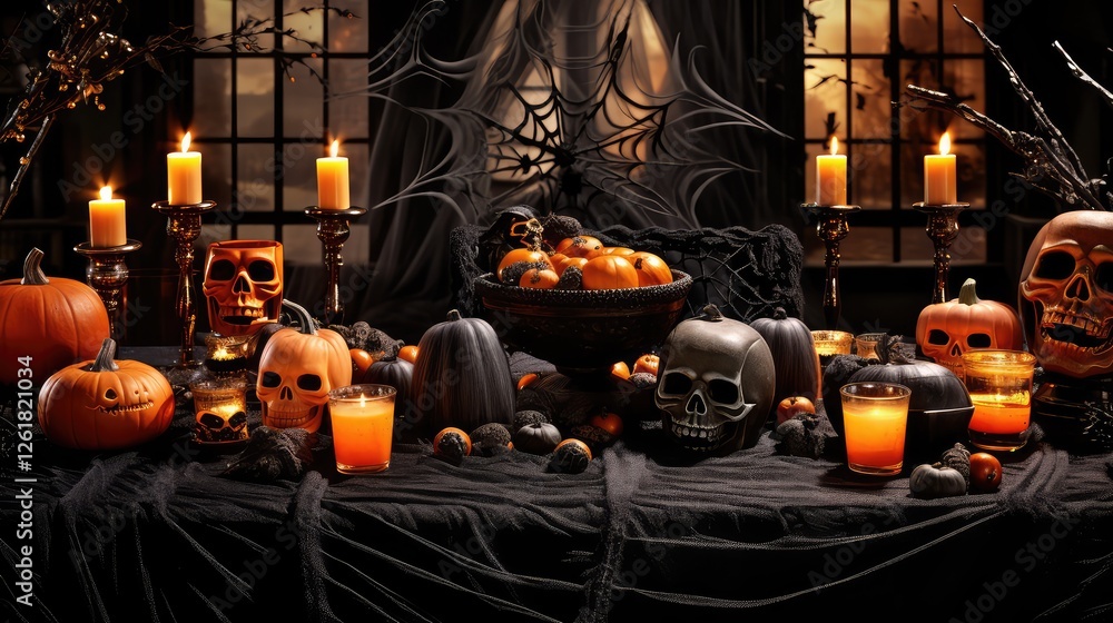 Naklejka premium decor halloween table top