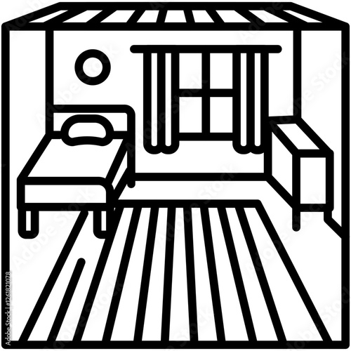 Green Room Vector Icon