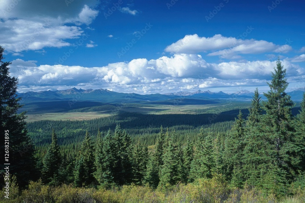 Fototapeta premium Devastating Deforestation: Aerial View of Cleared Forests for Profit