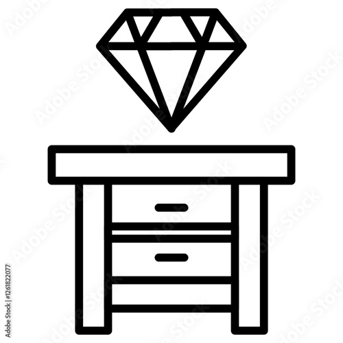 Jewelry Repair Shop Vector Icon