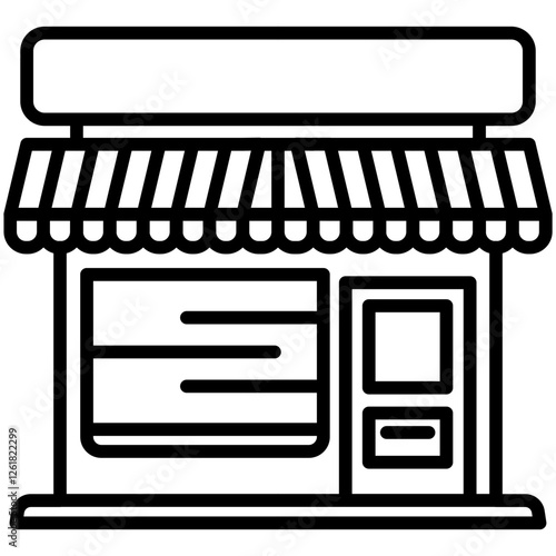 Souvenir Shop Vector Icon