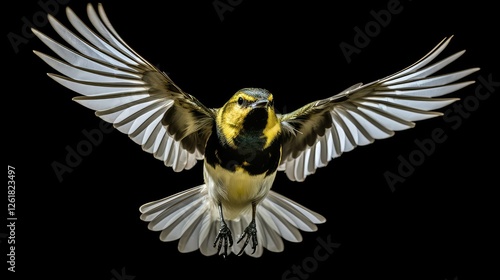 bird black-throated green warbler photo