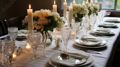 dinner birthday party table