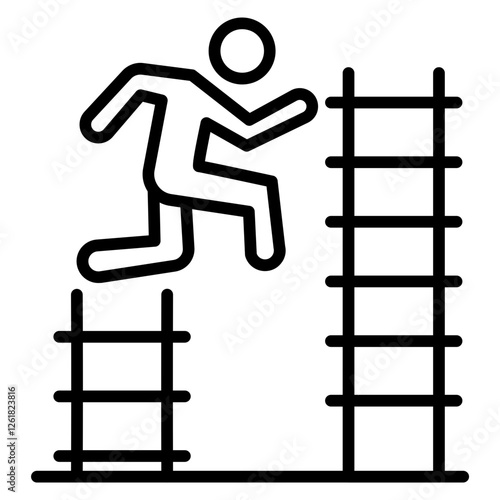 Agility Ladder Vector Icon
