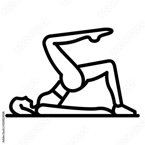 Glute Bridge Vector Icon