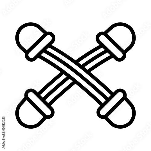 Resistance Band Vector Icon