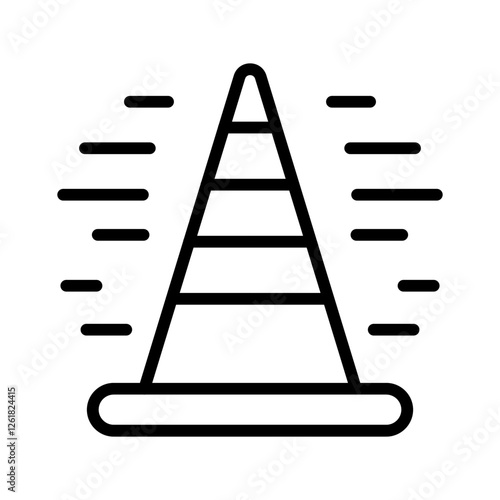 Speed Training Cone Vector Icon