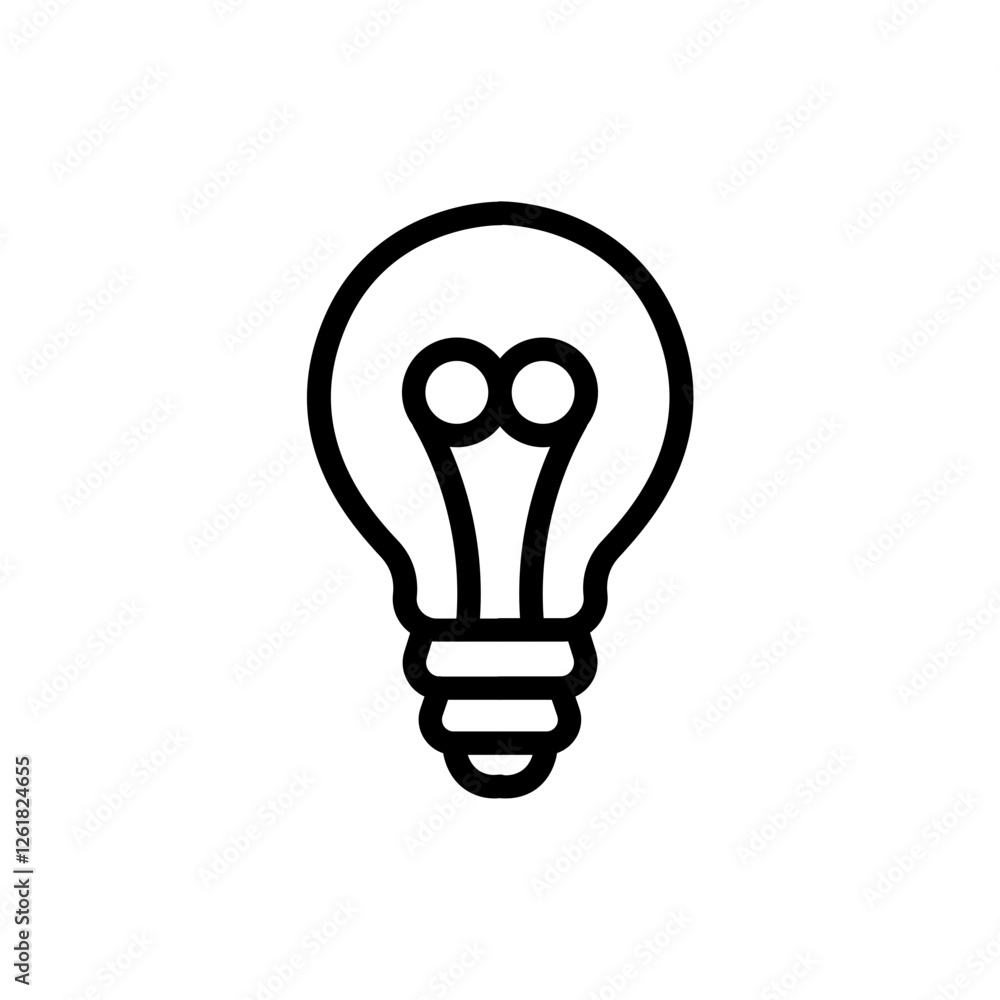 Changing Lightbulb Vector Icon Changing Lightbulb Vector Icon