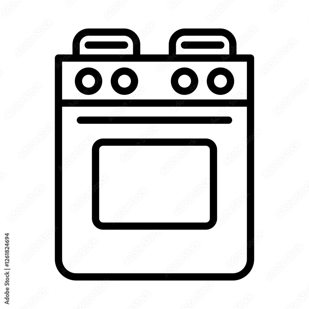 Cleaning Stove Vector Icon Cleaning Stove Vector Icon
