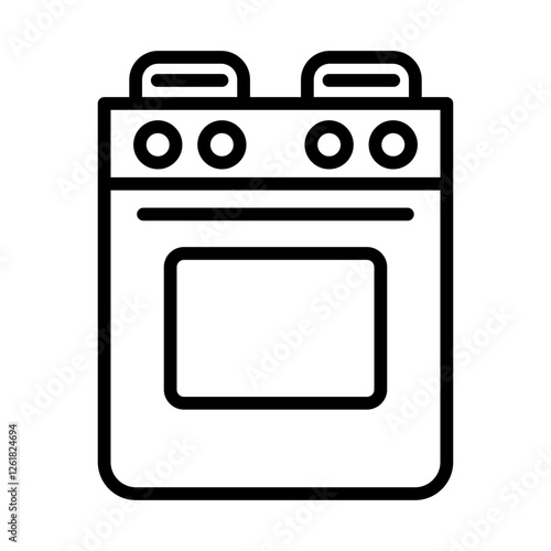 Cleaning Stove Vector Icon