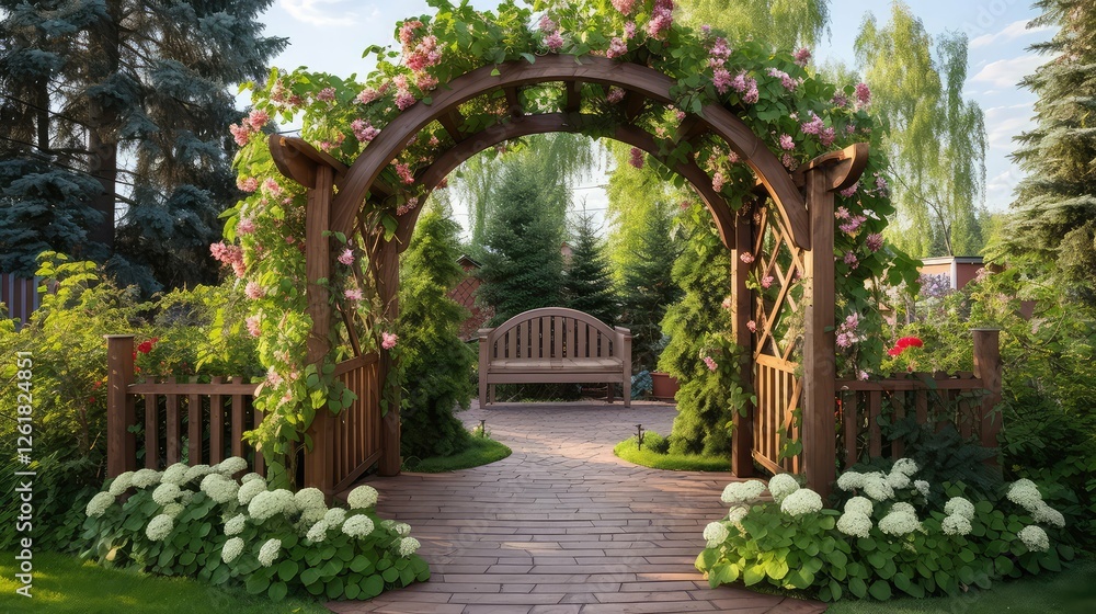 elegant wood fencing