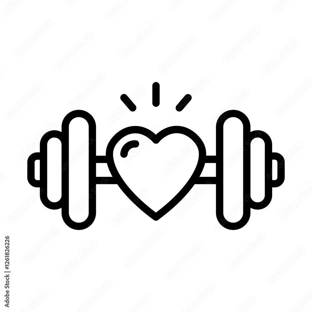 Functional Training Vector Icon Functional Training Vector Icon