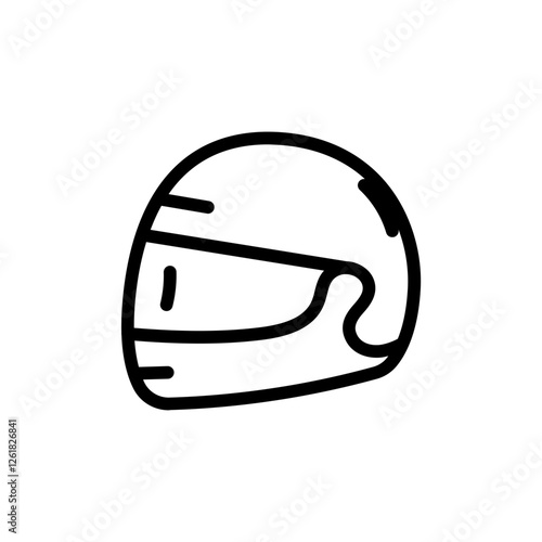 Helmet Visor Vector Icon