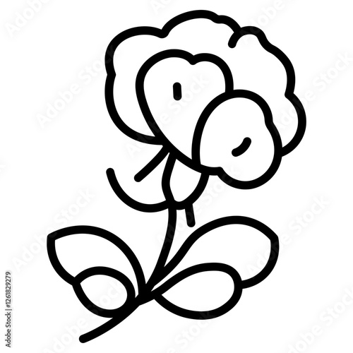 Pea Flower Vector Icon