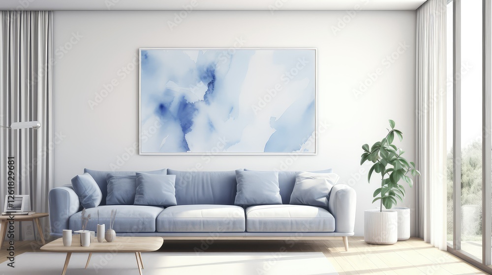Fototapeta premium shades blue abstract banner