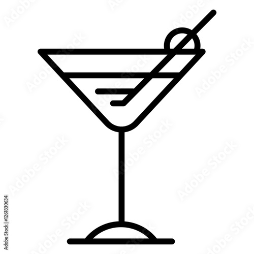 Martini Vector Icon
