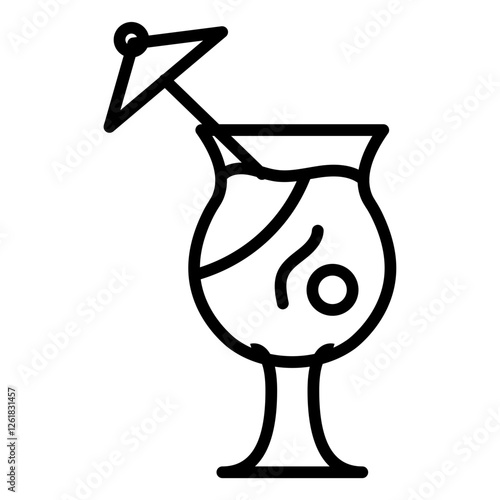 Pina Colada Vector Icon